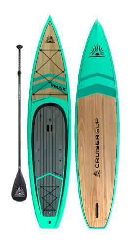 2023 V-MAX LE 12'6" Touring Wood/Carbon Paddle Board Package | Cruiser SUP® Canada