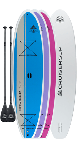 Two XCURSION CLASSIC Paddle Board Package with Full Length Deck Pad | Cruiser SUP® Canada